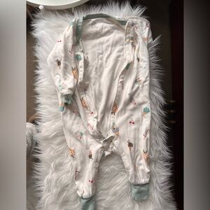 NEST DESIGN Cream Footed One-Piece with Ice Cream & Cherry Accents